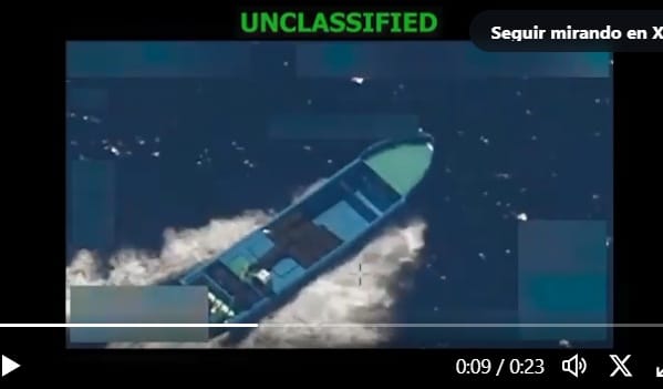 Estados Unidos bombardeó el octavo barco en el océano Pacífico frente a Colombia: dos muertos
