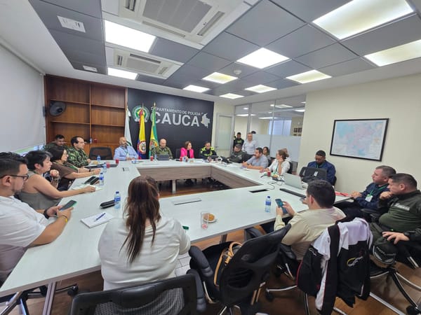 Gobernación del Cauca lidera articulación estratégica con la Fuerza Pública y el Sector Gremial del Cauca