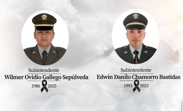 Dos policías fueron asesinados en Betulia, Antioquia