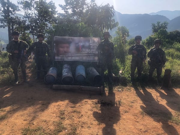 Ejército destruyó sistema artesanal de lanzamiento de cilindros en Argelia, Cauca