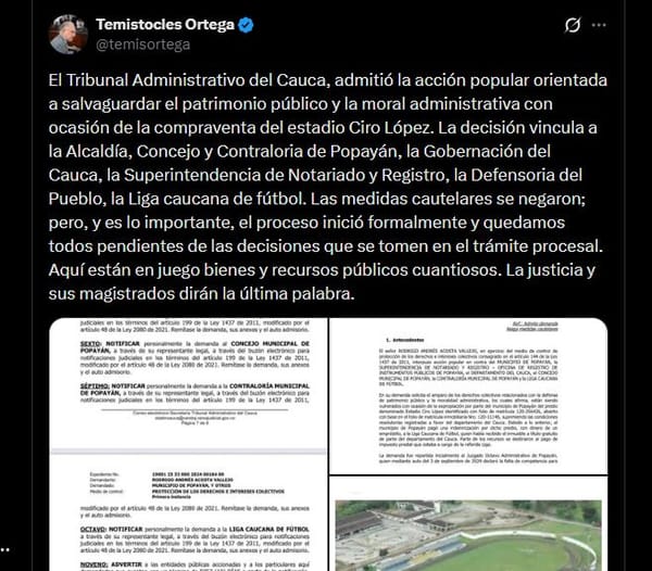 Tribunal pone la lupa sobre el Ciro López: ¿Jaque mate al "negociado" y al despojo histórico del patrimonio de Popayán?