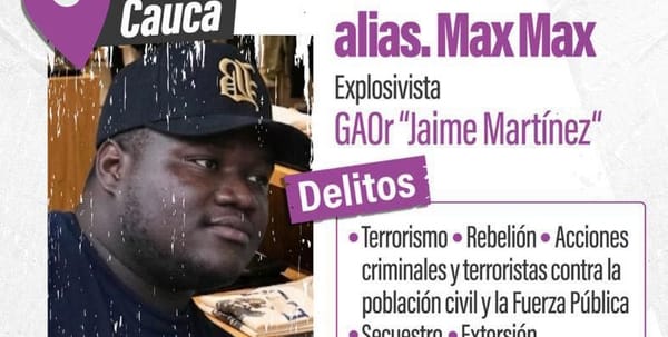 Alias ‘Max Max’ sería el responsable de la violenta toma de Buenos Aires, Cauca