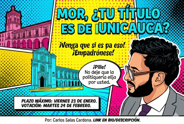 Mor, ¿Tu título es de la Universidad del Cauca?