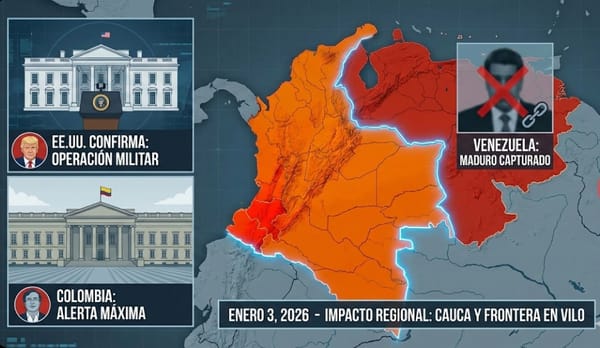 Trump confirma la captura de Nicolás Maduro tras ataque militar en Venezuela; Petro refuerza fronteras