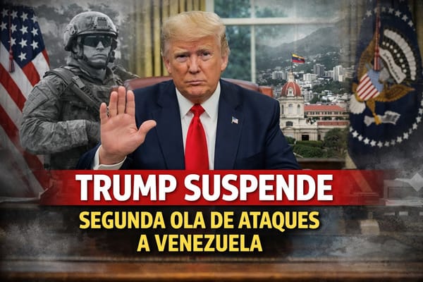 Trump anuncia fin de una segunda ola de ataques contra Venezuela tras liberación de presos políticos