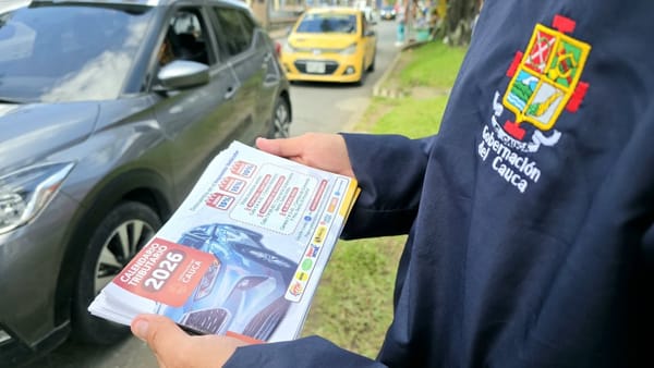 Secretaría de Hacienda del Cauca llevó a las calles de Popayán el calendario tributario del impuesto vehicular 2026