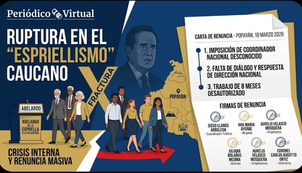 Crisis en el "Espriellismo" caucano: Renuncia en pleno el Comité Coordinador de la campaña presidencial