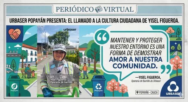 Cuidar el espacio público: La fórmula de Urbaser para reconstruir el tejido social en Popayán