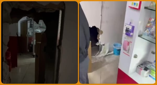 Ladrones abren hueco en pared y roban consolas de videojuegos en Terra Plaza