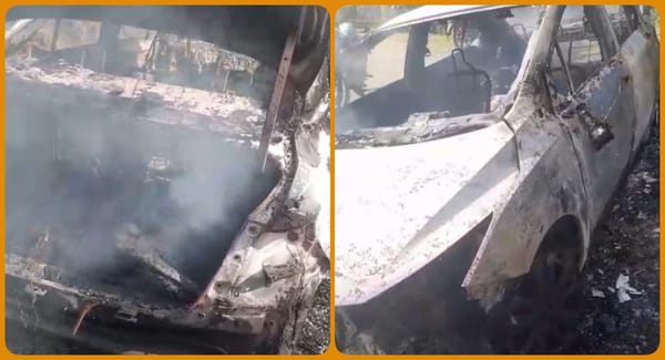 Hallan dos cuerpos dentro de vehículo incinerado en la vía rural Popayán–Cajibío