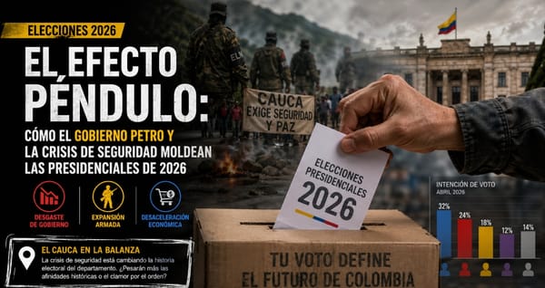El efecto péndulo: Cómo el Gobierno Petro y la crisis de seguridad moldean las presidenciales de 2026