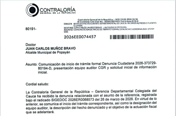Contraloría investiga detrimento de $9.220 millones en la Avenida de los Próceres