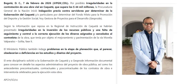 El fantasma de Caquetá: Gesprode ya está en la mira de la Procuraduría y el círculo del alcalde de Popayán queda contra las cuerdas