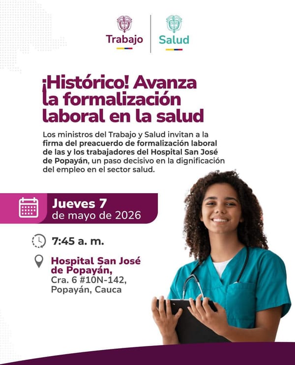 Histórico: Avanza la formalización laboral en el Hospital San José de Popayán