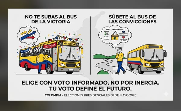 Elecciones 2026: No te subas al bus de la victoria, súbete al bus de las convicciones