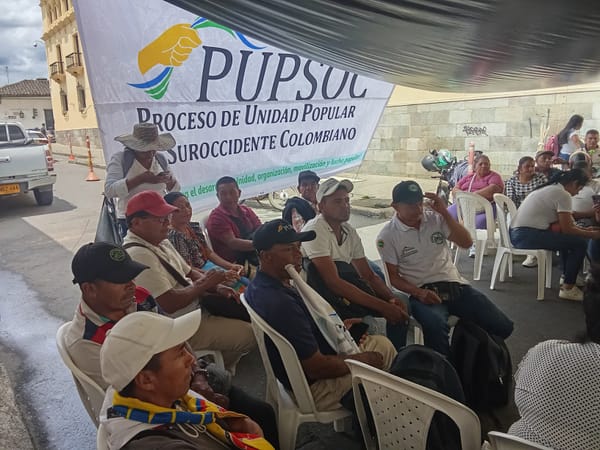 Campesinos del Cauca están en la calle defendiendo la Reforma Agraria