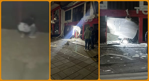 Quedó en video: instalación y detonación de explosivo en La Esmeralda, Popayán