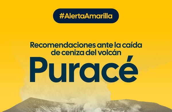 Gobernación del Cauca emite recomendaciones por caída de ceniza del volcán Puracé