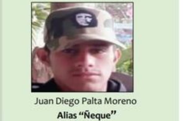 Ejército dio de baja a alias "Ñeque", hombre de confianza del abatido alias "Marlón"