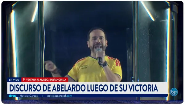 Abelardo De La Espriella es el nuevo presidente electo de Colombia: "La autoridad de la República volverá a hacerse sentir"