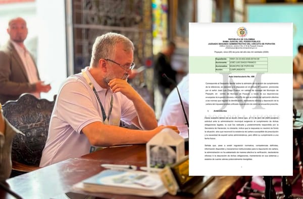 El predial prescrito llega a los estrados: Juzgado admite acción de cumplimiento contra la Alcaldía de Popayán