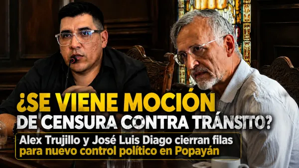 ¿Se viene moción de censura contra Tránsito? Alex Trujillo y José Luis Diago cierran filas para nuevo control político en Popayán