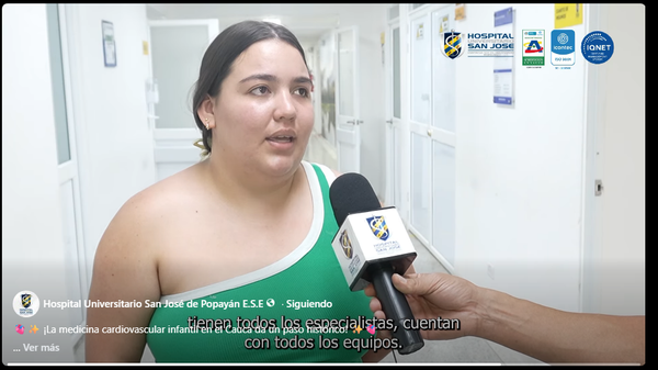 Hospital San José de Popayán marca logro histórico con cirugías cardiovasculares infantiles a 'corazón cerrado'
