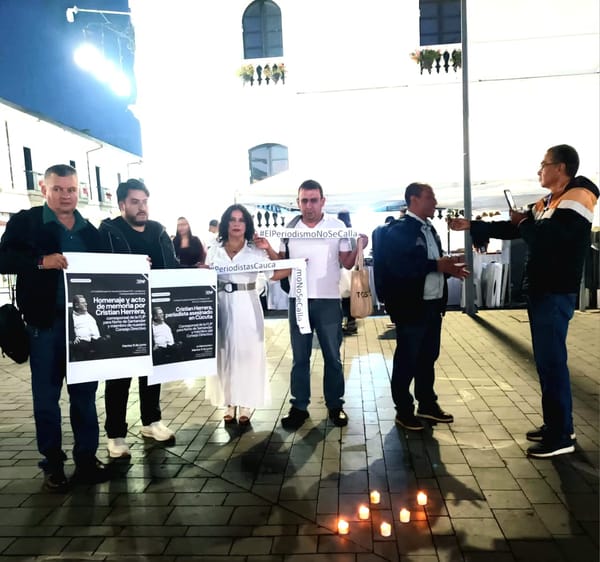 El asesinato de Cristian Herrera sacude al periodismo colombiano y genera rechazo en Popayán