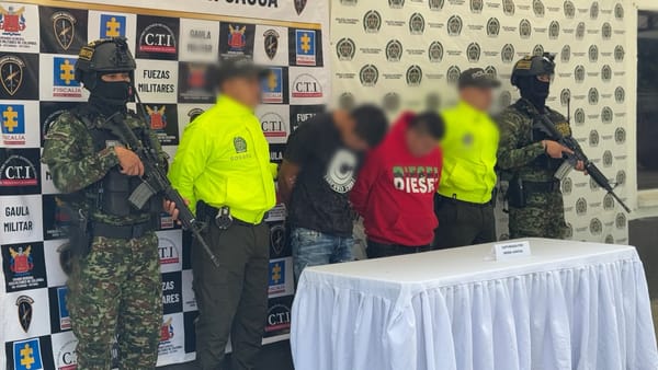 Capturan en Popayán a dos presuntos integrantes de red que robaba vehículos para las disidencias de las FARC