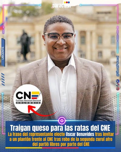 Escándalo en el CNE: arrebatan curul afro al Movimiento Libres para dársela a candidato con 72.000 votos que no alcanzó el umbral
