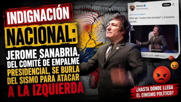 Indignación nacional: Jerome Sanabria, del comité de empalme presidencial, se burla del sismo para atacar a la izquierda