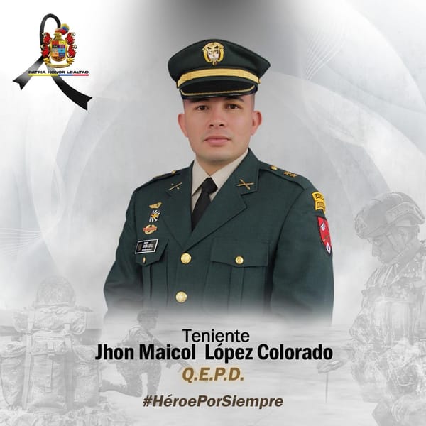 Teniente del Ejército murió en combates con guerrilleros del ELN en Mercaderes, Cauca