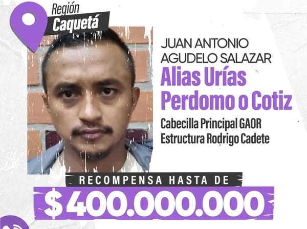 Cae alias ‘Urías Perdomo’ mano derecha de alias "Calarca" en operación ordenada por Abelardo de la Espriella