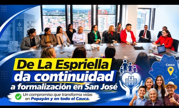 El gobierno de De La Espriella le da continuidad a la formalización laboral del hospital San José