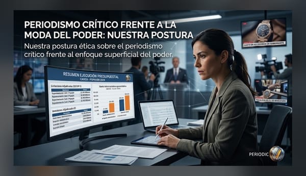 El periodismo se ejerce fiscalizando el poder, no fiscalizando el ropero de los gobernantes
