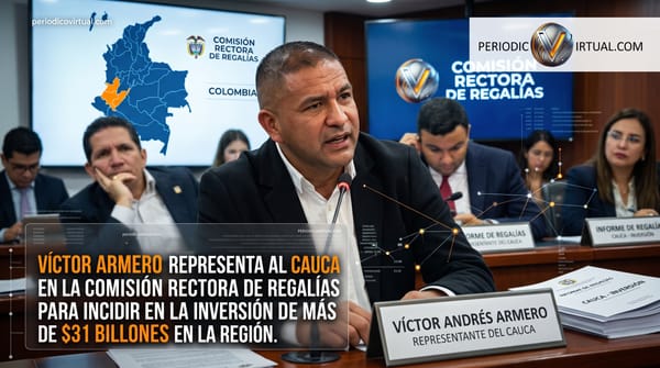 El Cauca recupera vocería en la decisión de las regalías del país: Víctor Armero es elegido en la Comisión Rectora del SGR