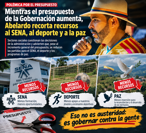 Gobierno de Abelardo de La Espriella: presupuesto crece, pero se intensifica recortes a deporte, campo, ambiente y paz