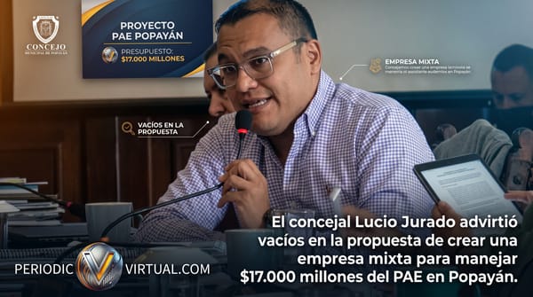 ¿Rumbo a la privatización de la alimentación de nuestros niños? Cuestionan propuesta para entregar el PAE de Popayán a una empresa mixta