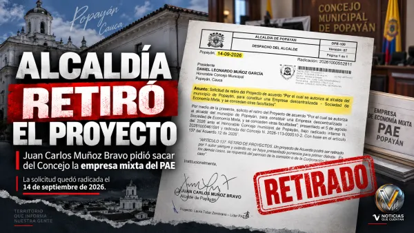 Alcaldía retira proyecto de empresa mixta del PAE que Rosa Sinisterra respaldó con ponencia positiva