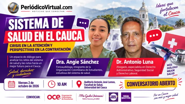 Crisis y contratación en el sistema de salud del Cauca serán debatidas en conversatorio abierto