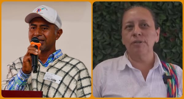 James y María, los líderes que fueron asesinados por un grupo armado en Cajibío, Cauca