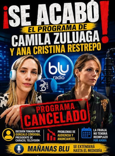 Ana Cristina Restrepo atribuye salida de Mañanas Blu 10:30 a la molestia que causaba en el gobierno de La Espriella