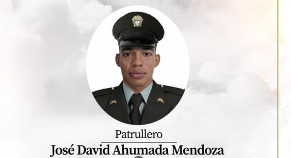 José David Ahumada Mendoza, el patrullero asesinado en Timbiquí, Cauca