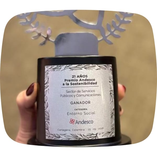Urbaser Popayán recibe reconocimiento nacional en los Premios Andesco a la Sostenibilidad 2026