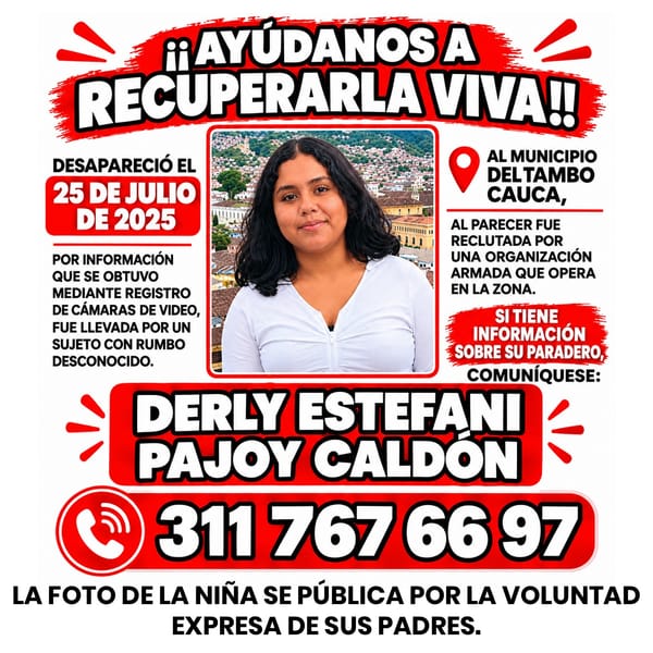 ¿DÓNDE ESTÁ DERLY STEPHANIE PAJOY CALDÓN?