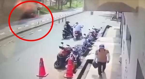 Momento exacto del ataque contra dos policías en el oriente de Popayán
